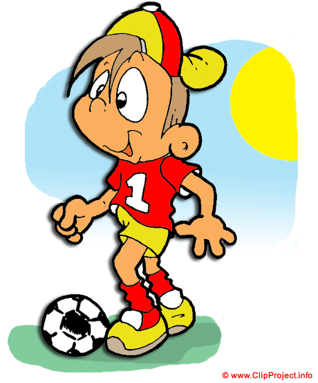 Fußballspieler Cartoonbild kostenlos